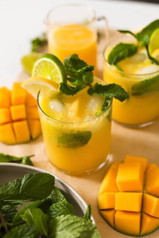 نوشیدنی هلو و زنجبیل